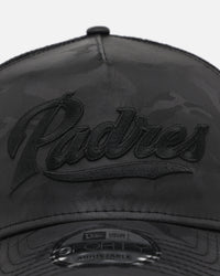 New Era San Diego Padres 'Camo' 9FORTY A-Frame Trucker Snapback Black
