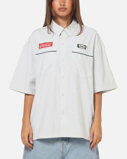 Carre Carré X Coca Cola Road Pilot Button Up Shirt Green