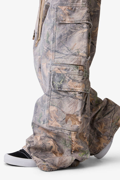 MNML Rave Double Cargo Pants Grass Camo