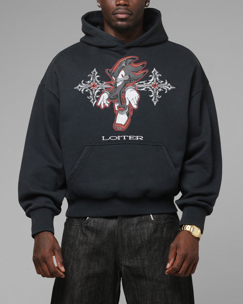 Loiter x Sonic The Hedgehog Chrome Shadow Hoodie Black