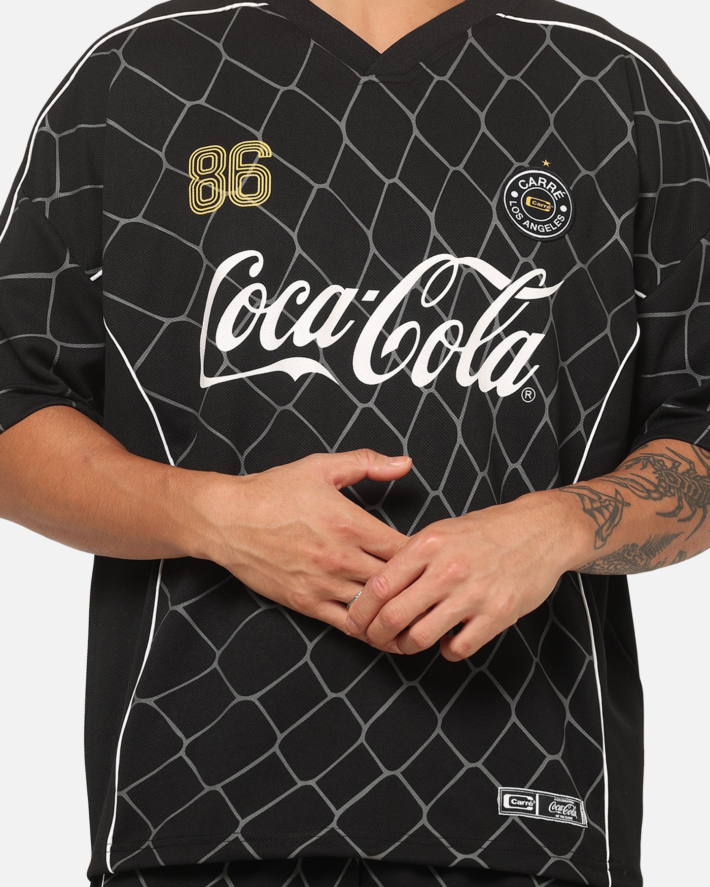 Carre Carré X Coca Cola The Grid Mesh Jersey Black | Culture Kings US