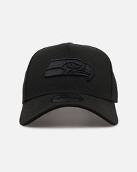 New Era Seattle Seahawks 'Black on Black' 9FORTY A-Frame Snapback Black/Black