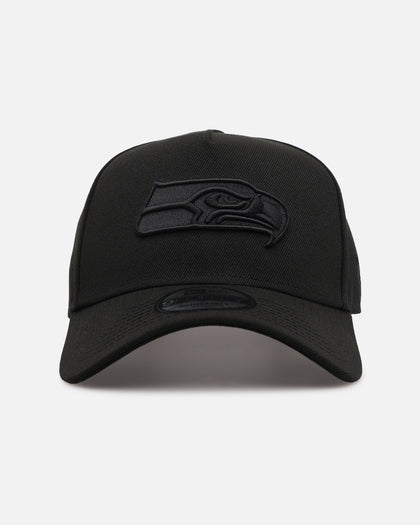 New Era Seattle Seahawks 'Black on Black' 9FORTY A-Frame Snapback Black/Black