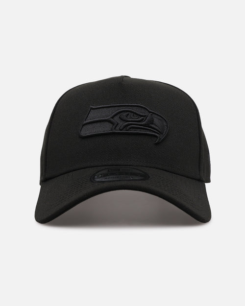 New Era Seattle Seahawks 'Black on Black' 9FORTY A-Frame Snapback Black/Black