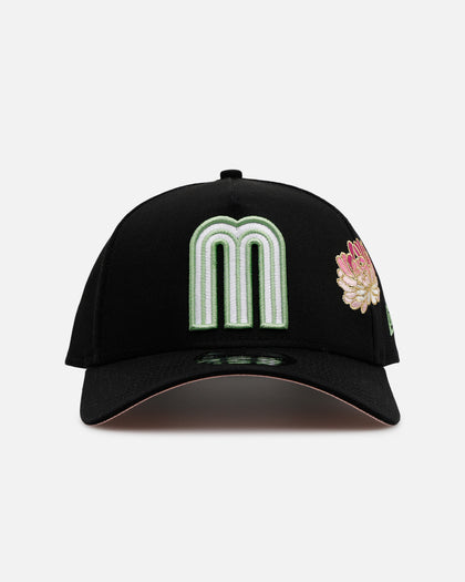 New Era Mexico National Baseball Team 'Satin Flower' 9FORTY A-Frame Snapback Black/Pink