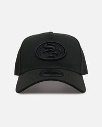 New Era San Francisco 49ers 'Black On Black' 9FORTY A-Frame Snapback Black/Black