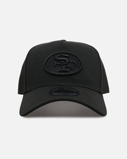 New Era San Francisco 49ers 'Black On Black' 9FORTY A-Frame Snapback Black/Black