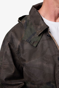 MNML Overdyed Hooded Jacket Camo