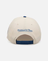 Mitchell & Ness Minnesota Timberwolves 'Pink Team Logo' Pro Pinch Snapback Off White