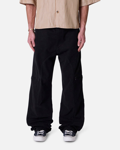 MNML Secret Zipper Cargo Pants Black