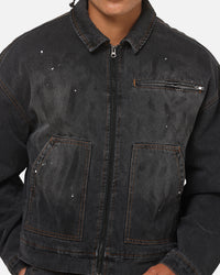 Saint Morta Halo Zip Jacket Smoke Black