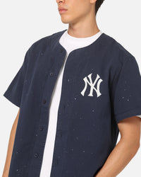 Majestic Athletic New York Yankees Splat Baseball T-Shirt Indigo