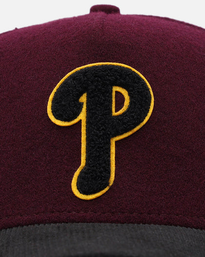 New Era Philadelphia Phillies 'Large Chenille' 9FORTY A-Frame Snapback Maroon