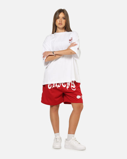Mitchell & Ness Kansas City Chiefs Arch Script Shorts Red