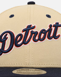 New Era X Felt Detroit Tigers 9FIFTY Snapback Vegas Gold