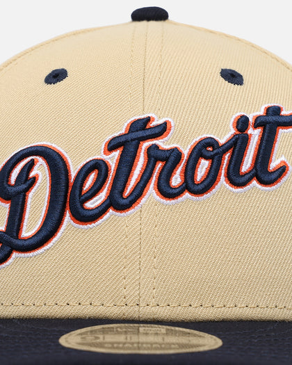 New Era X Felt Detroit Tigers 9FIFTY Snapback Vegas Gold