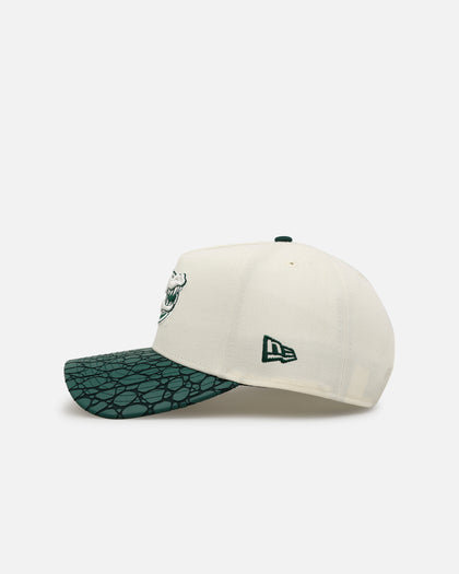 New Era Florida Gators football 'Croc Skin 2.0' 9FORTY A-Frame Snapback Chrome/Dark Green