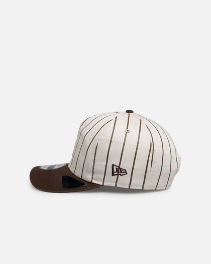 New Era Chicago White Sox 'Washed Stone Walnut' 19TWENTY Snapback Brown Pinstripe