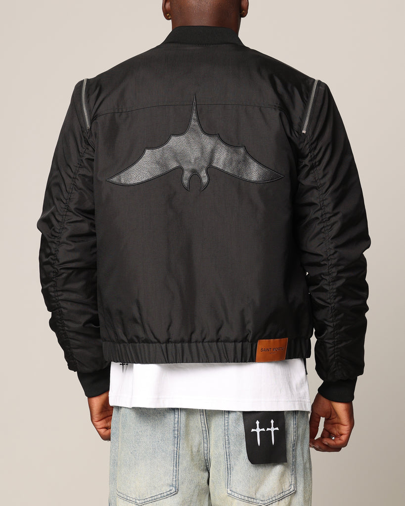 Saint Morta Hell Bat Bomber Jacket Black | Culture Kings US