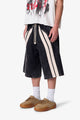 MNML Ultra Baddy Stripe Twill Short Washed Black