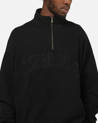 Carre Gridlock 1/4 Zip Crewneck Black