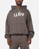 The Anti Order Reverse Logo Hoodie Charcoal Grey