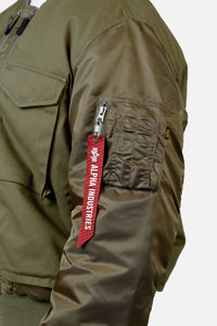 Alpha Industries MA-1 Mixed Cotton Jacket Green