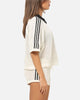 Adidas Women's Crochet Polo Shirt White/Black