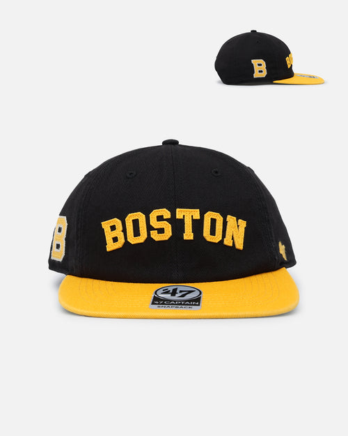 47 Brand Boston Bruins 'The City Block Collection' Club Legacy '47 Captain Snapback Black