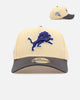 New Era Detroit Lions 'Vintage' 9FORTY A-Frame Snapback Vegas Gold