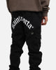 Saint Morta Gothic Cargo Joggers Black Shadow