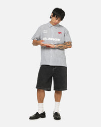 X-Large 91 Star Button Up Shirt White