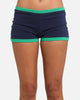 Ed Hardy Women's Logo Mini Shorts Navy/Green