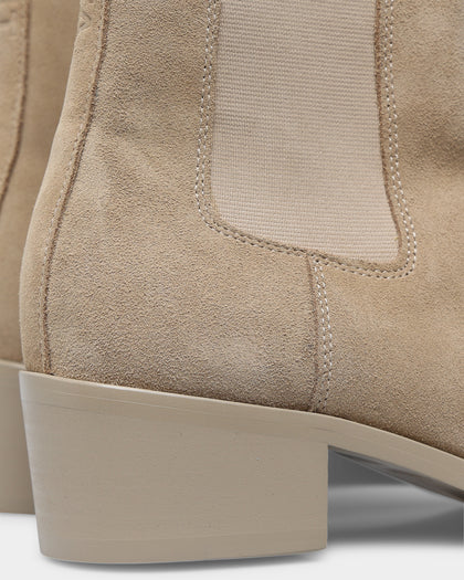 Saint Morta Nomad Pointy Toe Chelsea Boot Light Stone