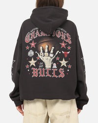Mitchell & Ness Chicago Bulls Blackletter Champs Box Hoodie Washed Black