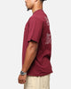 Majestic Athletic Los Angeles Dodgers Cassell Wordmark T-Shirt Maroon