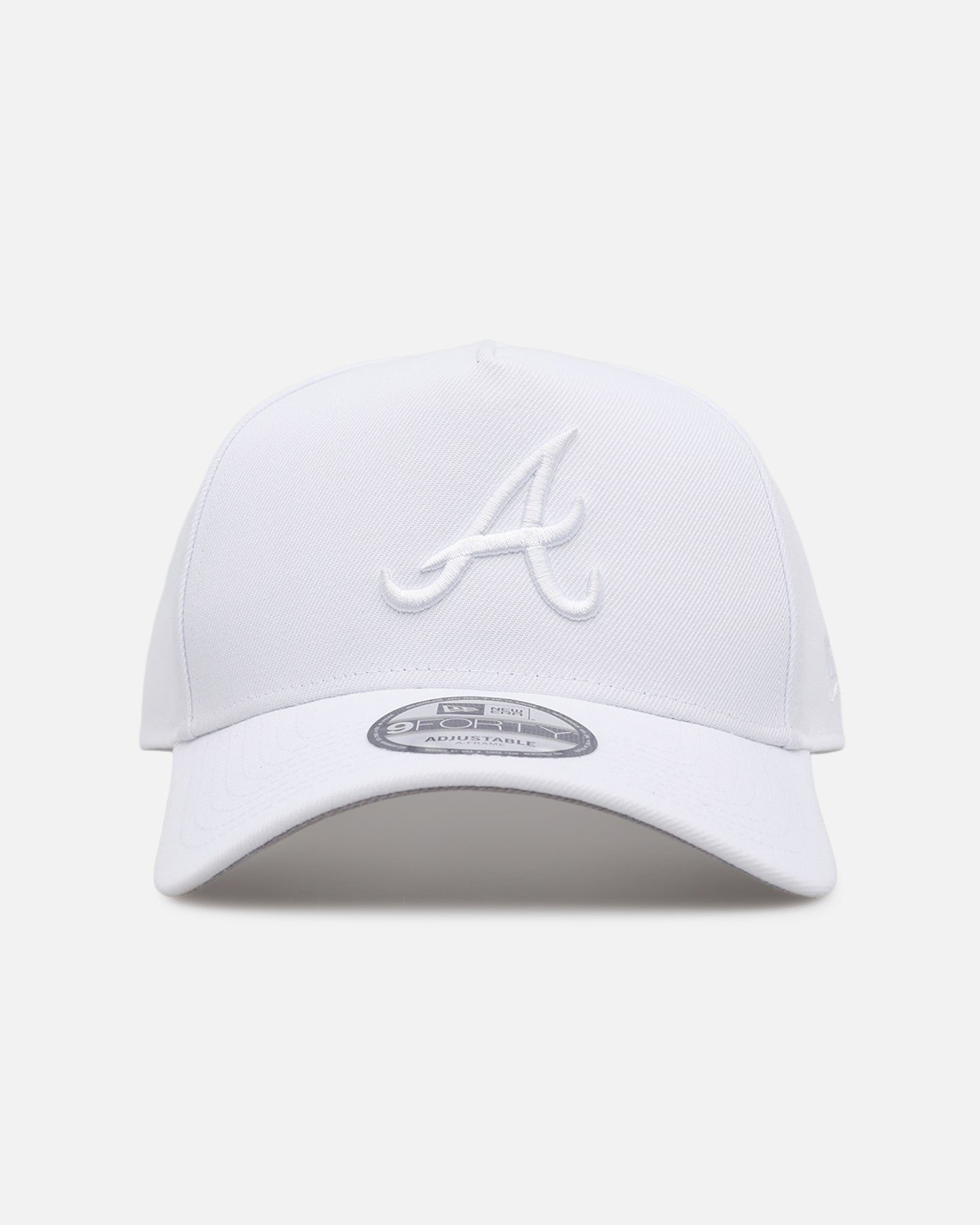 New Era Atlanta Braves 'Easy White' 9FORTY A-Frame Snapback White