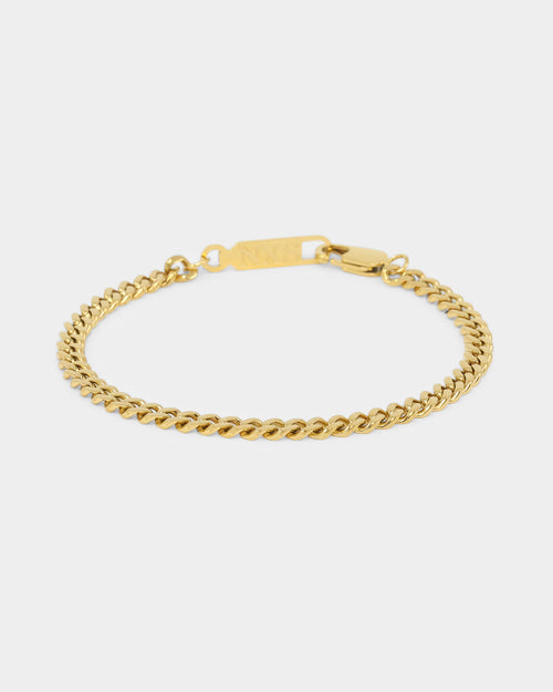NXS 5mm Cuban Bracelet Gold