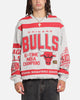 Mitchell & Ness Chicago Bulls Letterform Crewneck Grey Marle/Official Team Color