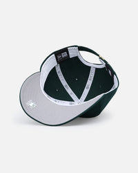 New Era Chicago Bulls 'Retro Crown Classic' 9FIFTY Retro Crown Strapback Dark Green