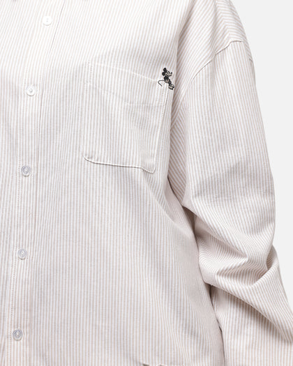 Carré x Disney Mickey & Friends Long Sleeve Oxford Shirt Ecru/Dark Khaki