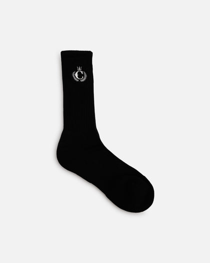 Culture Kings CK Crew Socks Black/White