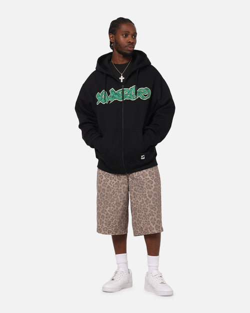 X-Large Mark Zip Through Hoodie Black