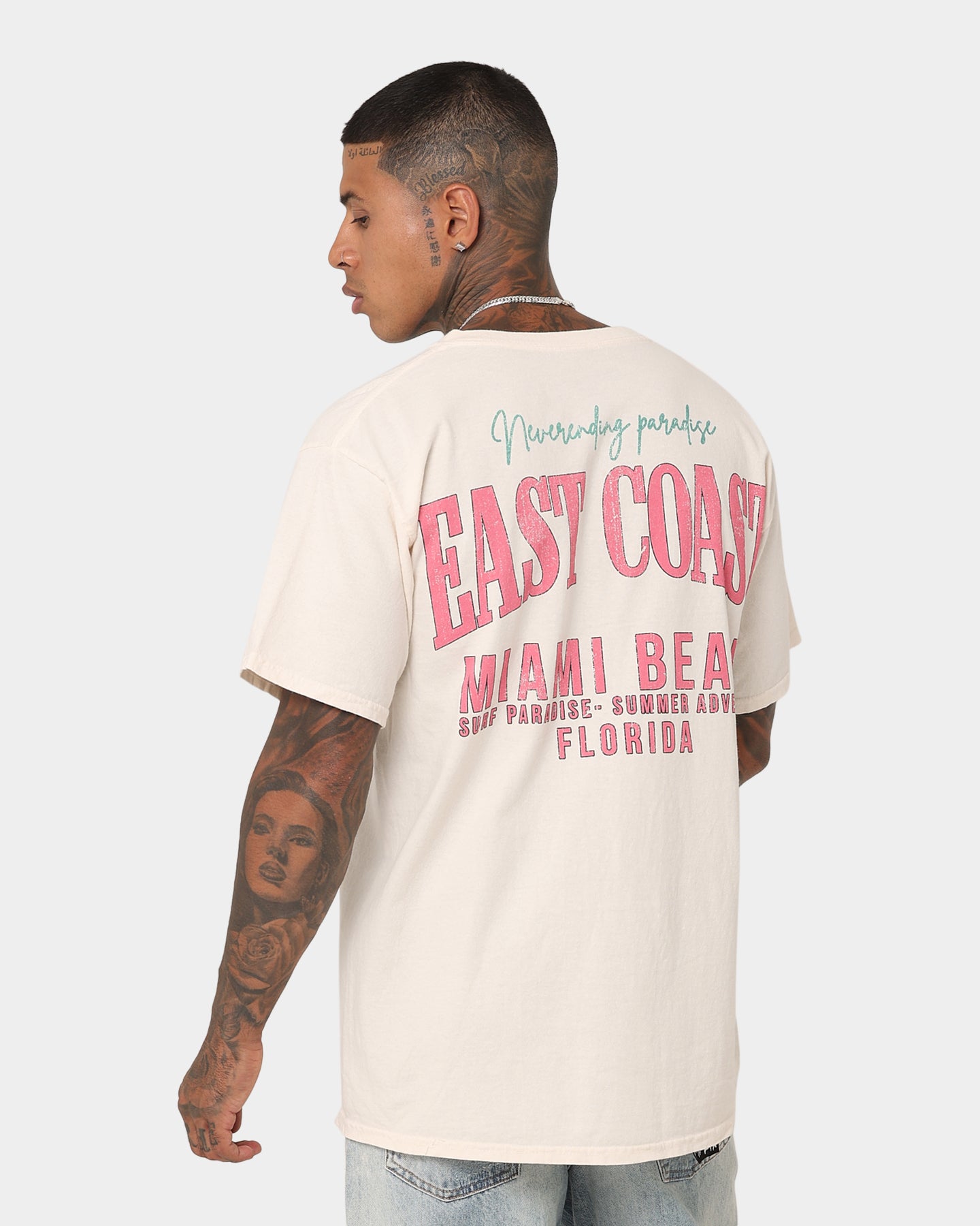 60s USA製 Vintage Sweat S/S MIAMI BEACH 73Studio Miami Beach Vintage T-Shirt Off White | Culture Kings US