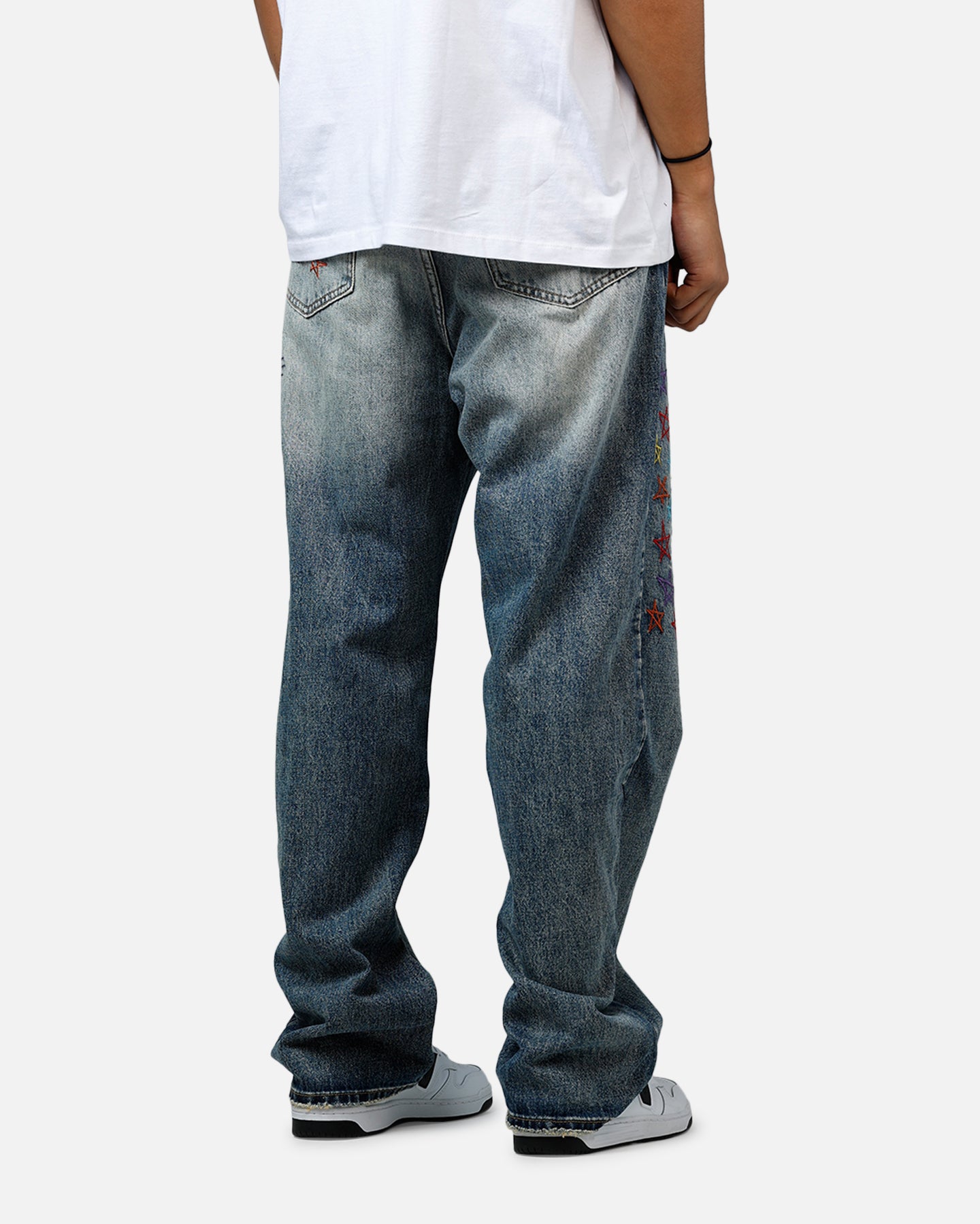 MNML Ultra Baggy Star Denim Jeans Vintage Blue | Culture Kings US