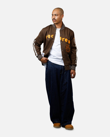 Pro Standard San Diego Padres Double Knit Jacket Brown