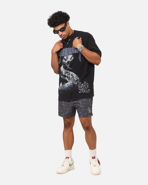 Saint Morta Year Of The Snake Nylon Shorts Black/Grey