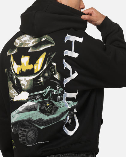 73Studio X Halo Logo Hoodie Black