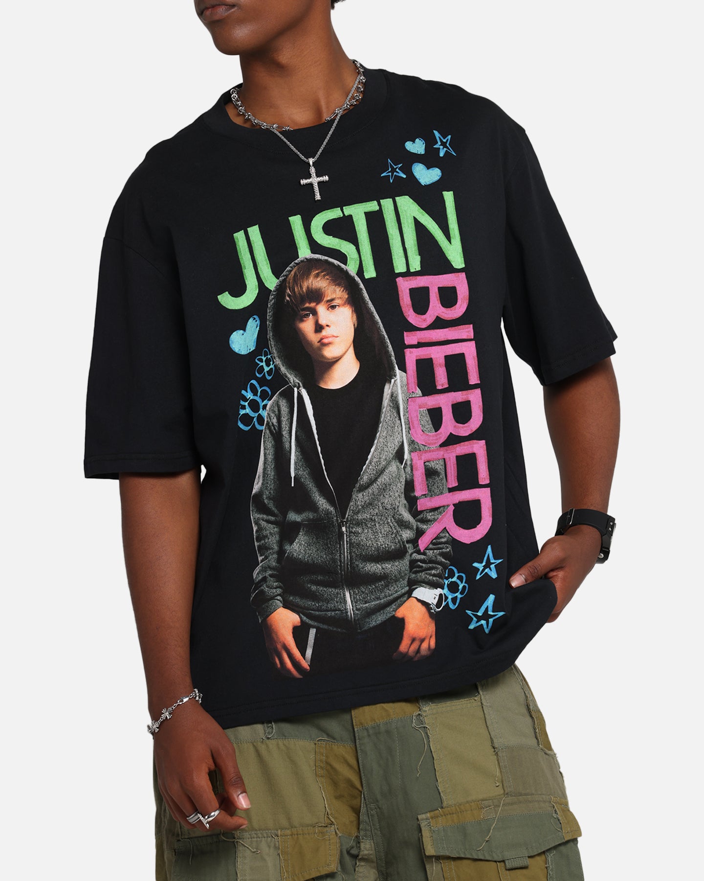 Justin Bieber グラフィック Tシャツ ブラック Lサイズ Justin Bieber Bieber T-Shirt Black | Culture Kings US