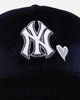 New Era New York Yankees 'Velvet Hearts' 9FORTY A-Frame Snapback Blue